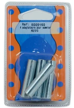 4 adaptateurs Ø8 mm axe lisse^Bar plus