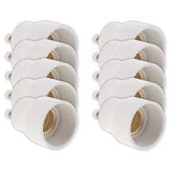 10 Adaptateurs de douille GU40 vers E14 à baïonnette -^Zenitech Clearance