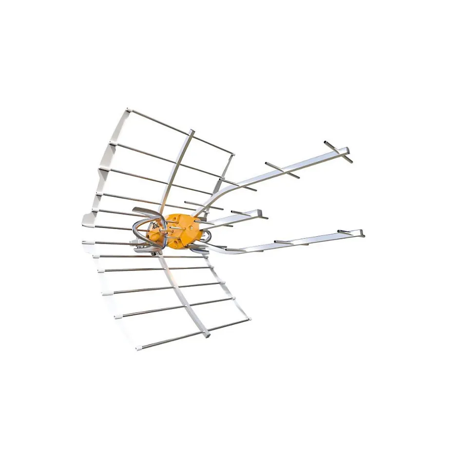 148921 Antenne TV Rateau Terrestre Ellipse UHF (C21-48) G 38dBi LTE700 + Alimentation 12V^Televes Best