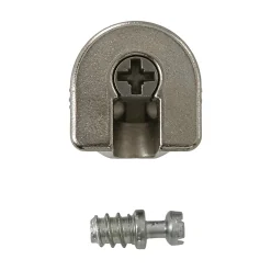 2 assembleurs Zamak nickelé ø20 x H. 12,5 mm^Diall Hot