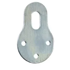 4 attaches-éléments Acier zingué l. 22 x H. 40 mm^Diall Sale