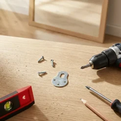 4 attaches-éléments Acier zingué l. 22 x H. 40 mm^Diall Sale