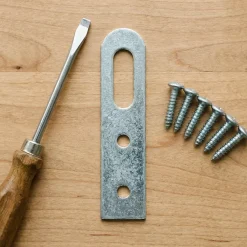 4 attaches-éléments Acier zingué l. 20 x H. 60 mm^Diall Hot