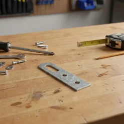 4 attaches-éléments Acier zingué l. 20 x H. 90 mm-Diall Sale