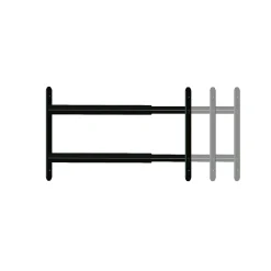 2 barreaux télescopiques de fenêtre, acier gris anthracite, Afbat, L.48 à 90 cm-Afbat - Tb Industrie Sas Sale