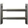 2 barreaux télescopiques de fenêtre, acier noir, , L.99 à 188 cm^Mottez Outlet
