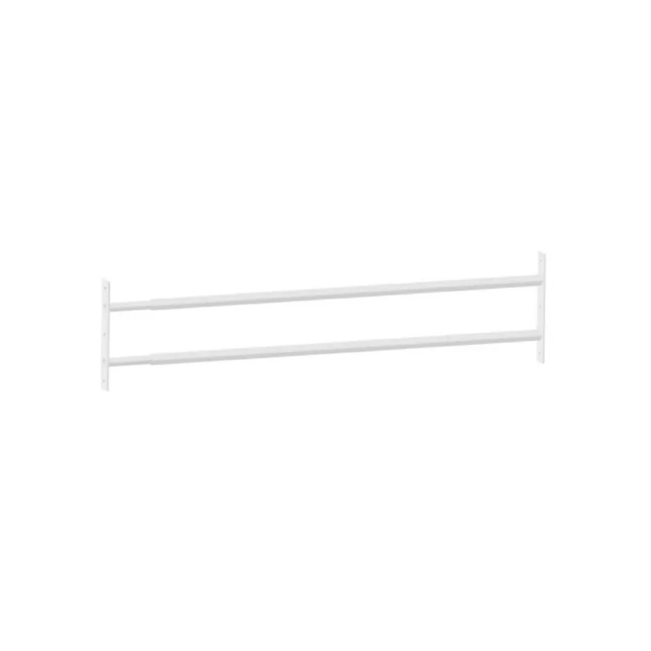 2 barreaux télescopiques de fenêtre, acier blanc , L.99 à 188 cm-Mottez Best