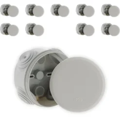 10 Boîte dérivation IP55 diamètre 70x35mm-Zenitech Hot