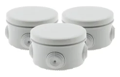 3 boîtes dérivation IP55 diamètre 80x40mm-Zenitech Outlet