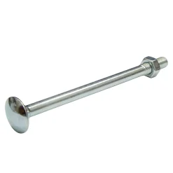 10 boulons tête ronde collet carré 6 x 90 mm^Diall