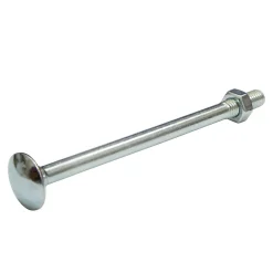 10 boulons tête ronde collet carré 8 x 80 mm^Diall Hot