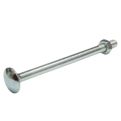 10 boulons tête ronde collet carré 6 x 70 mm-Diall New