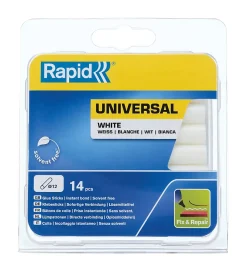 14 Bâtons de colle blanche universelle 12 mm 125 G-Rapid