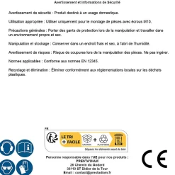 200 Cache-Ecrous Blanc Clé de 10 - M6 mm - Polyamide -^D-Work Outlet