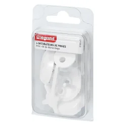 4 cache-prises de courant avec terre^Legrand Outlet