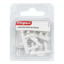 6 cache-prises de courant sans terre^Legrand Best