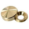 4 Cache-vis coniques Laiton poli ø22 mm-Diall Discount