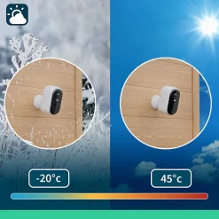 2 caméras de vidéosurveillance extérieures 2K blanches Essential2-Arlo Online