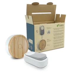 2 Carillons Bamboo et 1 bouton sans fil sans pile Bamboo^Avidsen New