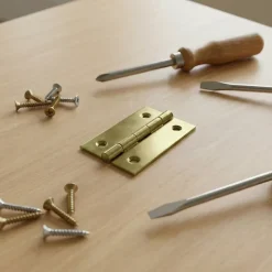 25 charnières acier laitonné Diall 35 x 22 mm-QCL Online