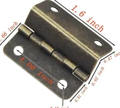 2 charnières décoratives pliantes pour portes, armoires, meubles et bijoux vintage-Deko Hot