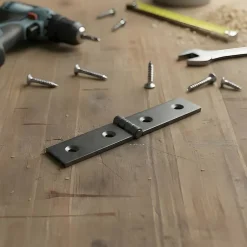 2 charnières de lit acier zingué Diall 22 x 120 mm^QCL Discount