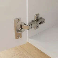 2 charnières invisibles key hole recouvrable acier nickelé Ø26 mm 92°-Diall Discount