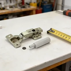 2 charnières invisibles réglables push lash acier nickelé Ø35 mm^Diall Sale