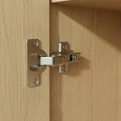 2 charnières invisibles réglables slide acier nickelé Ø35 mm 110°^Diall Clearance