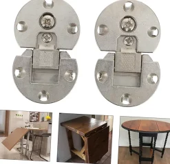 4 charnières pliantes, charnières de table pliantes, charnières pliantes à cadre métallique, charnières d'armoire^Deko Hot