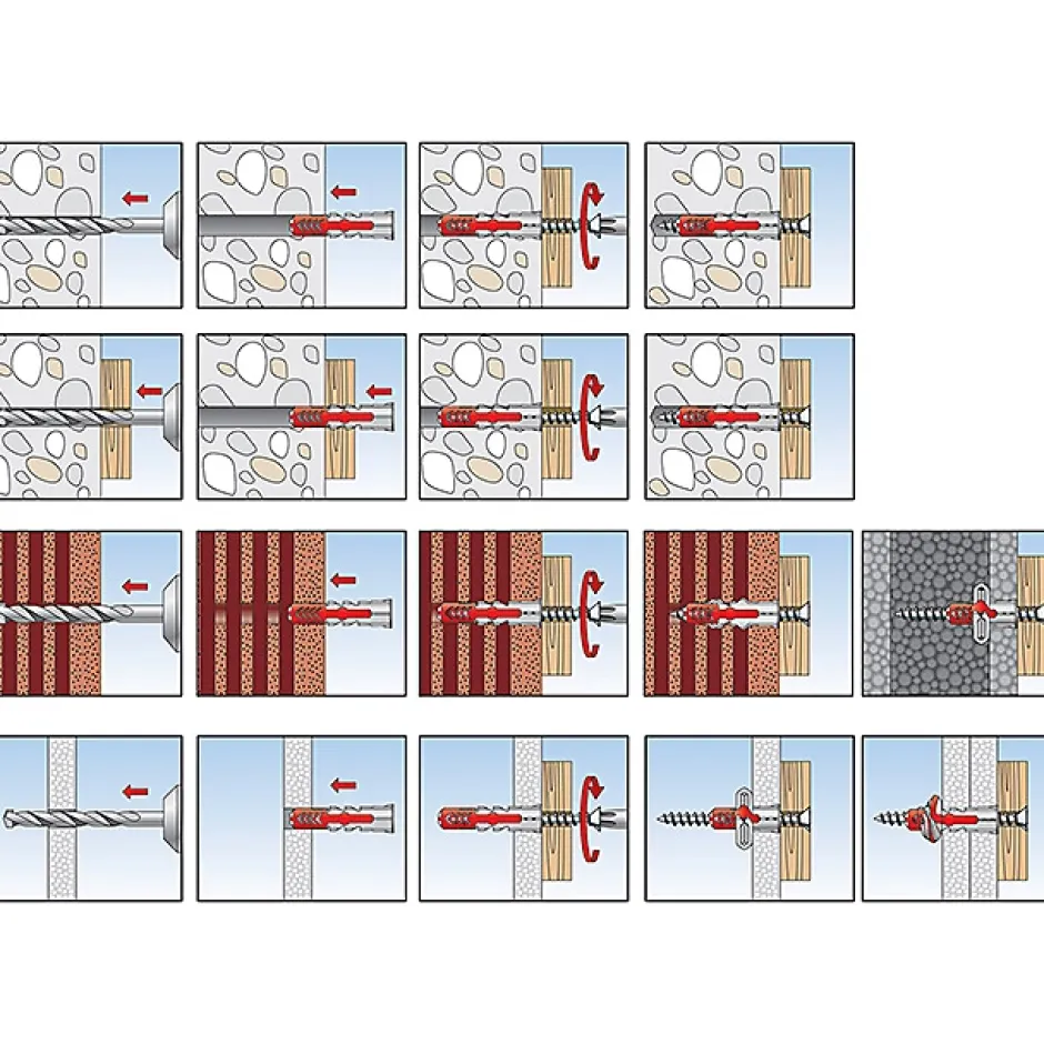 100 chevilles Duopower ø8 mm^Fischer Hot