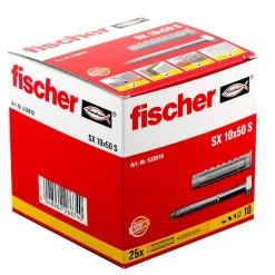 25 chevilles pour murs pleins Ø10x50mm-Fischer New
