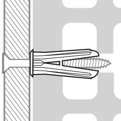 30 chevilles universelles Ø6 mm avec vis-Crampon