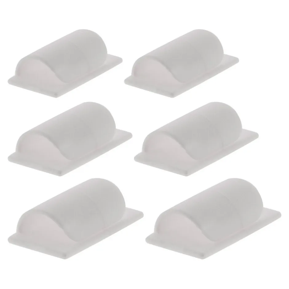 6 clips auto-collants câbles-Zenitech Discount