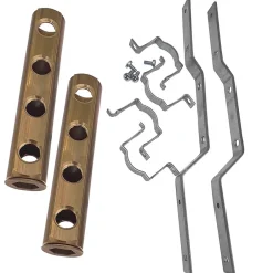 2 collecteurs barreau 4 sorties femelles + fixations-Monmobilierdesign