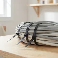 25 colliers de serrage en nylon 9x 300mm noir-Diall Sale