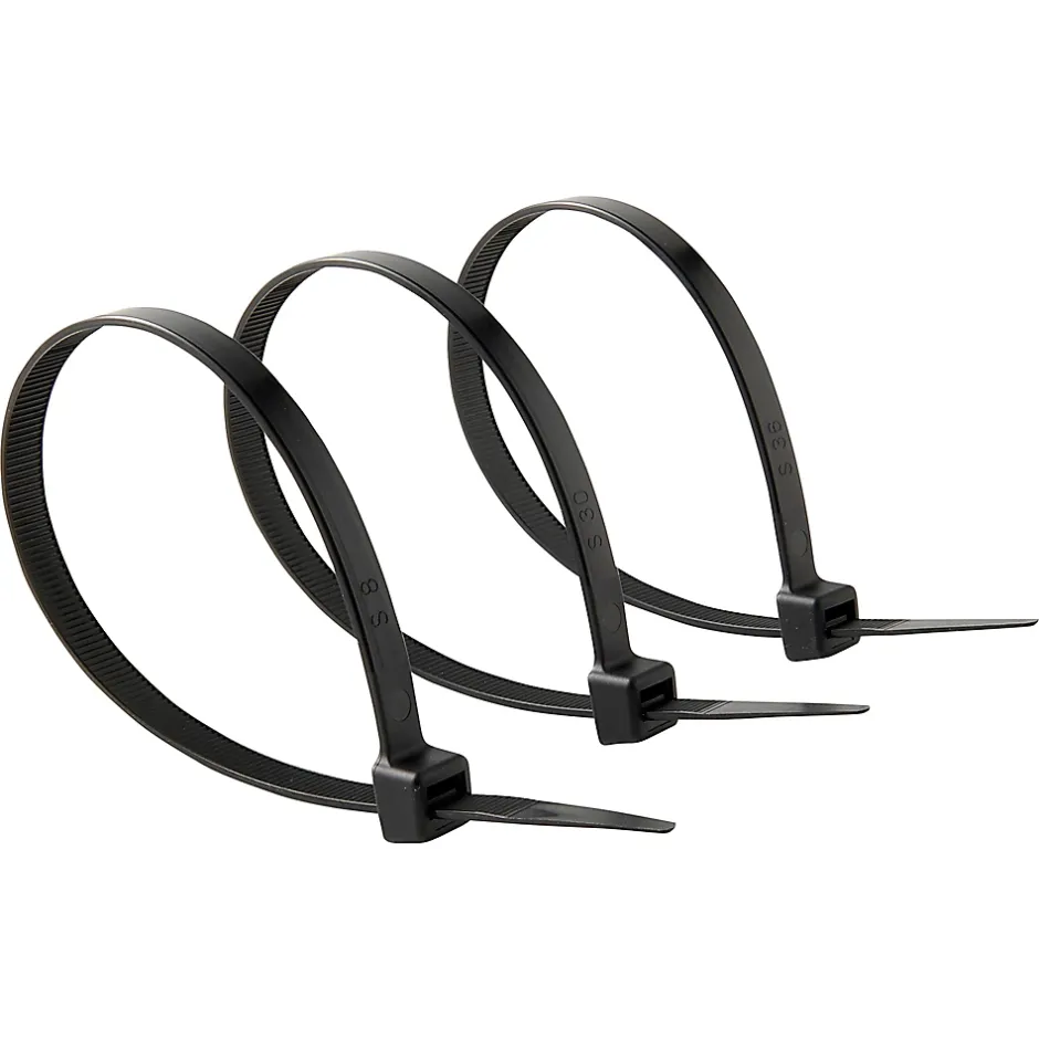 25 colliers de serrage en nylon 9x 300mm noir-Diall Sale