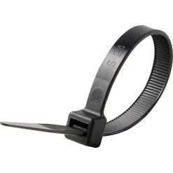 25 colliers de serrage en nylon 9 x 200 mm noir^Diall New