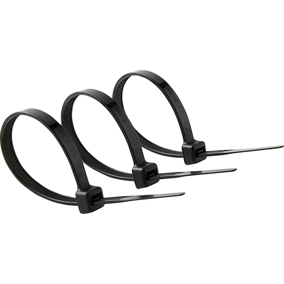 100 colliers de serrage en nylon 6 x 175 mm noir-Diall Hot