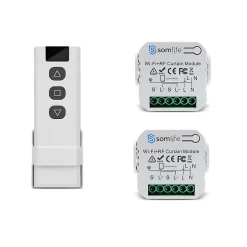 2 Commutateurs de volet et rideau Wifi Rf Tuya Smart Life Module pour volet roulant 433 mhz et Télécommande^Somlife Online