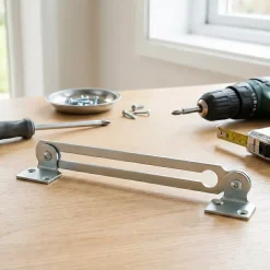 2 compas coulisseaux avec arrêt relevable L. 200 mm^Diall Outlet