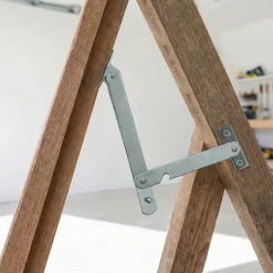 2 compas pied Acier zingué L. 200 mm x l. 20 x EP. 2-Diall Hot