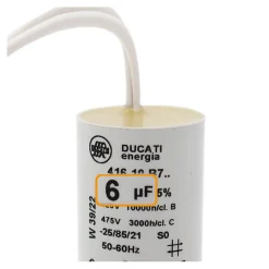 2 Condensateurs, 6 uF, à Connecteurs, pour Moteur Volet Roulant Bubendorff^Ducati Hot
