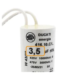 2 Condensateurs, 3,5 uF, à Connecteurs, pour Moteur Volet Roulant Bubendorff-Ducati Sale