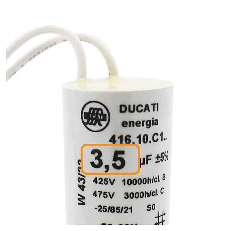 2 Condensateurs, 3,5 uF, à Connecteurs, pour Moteur Volet Roulant Bubendorff-Ducati Sale