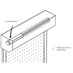 2 Condensateurs, 4 uF, à Connecteurs, pour Moteur Volet Roulant Bubendorff-Ducati Hot