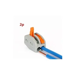 50 connecteur 2 entrées pour fil souple ou rigide-Wago Best