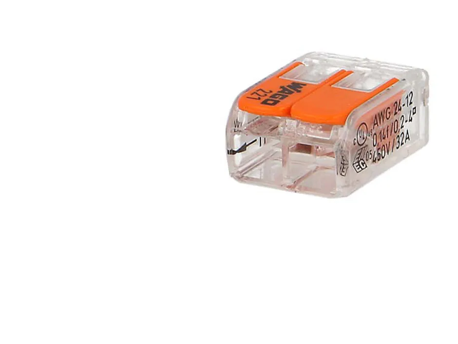 100 connecteur 2 entrées pour fil souple ou rigide-Wago Clearance