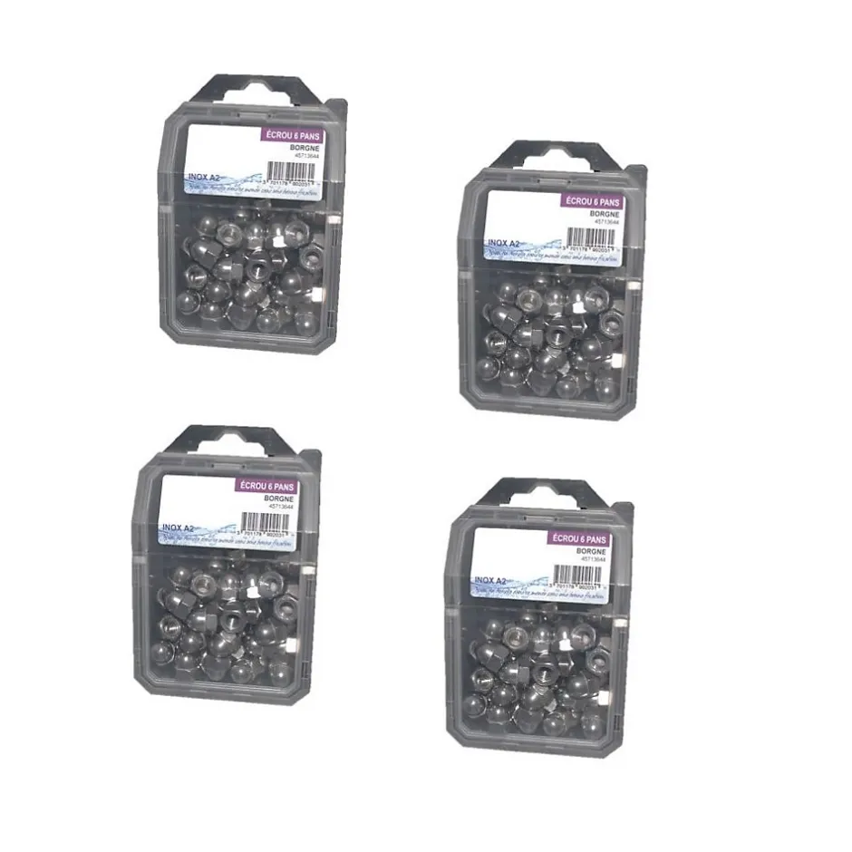 4 Coques de 25 Ecrous Borgnes M12 mm - DIN 1587 - Inox A2 -^D-Work Online