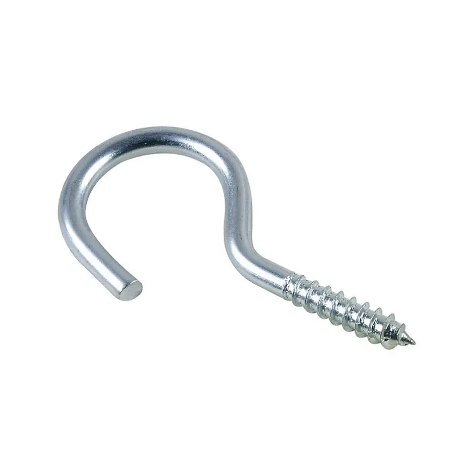 200 Crochets Armoire 4 x 20 mm - NF 25610 - Zingué blanc --D-Work Discount